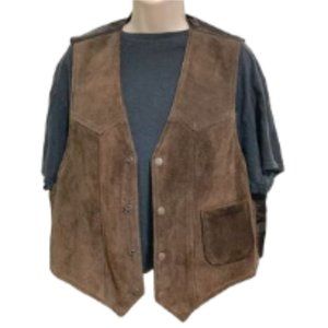 Nugget London Brown Genuine Suede Vest Men's Large